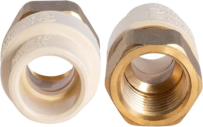 Midline Valve CSDQG012-OM-5 Female x CPVC Adapter Transition Pipe Fitting; - Image 2