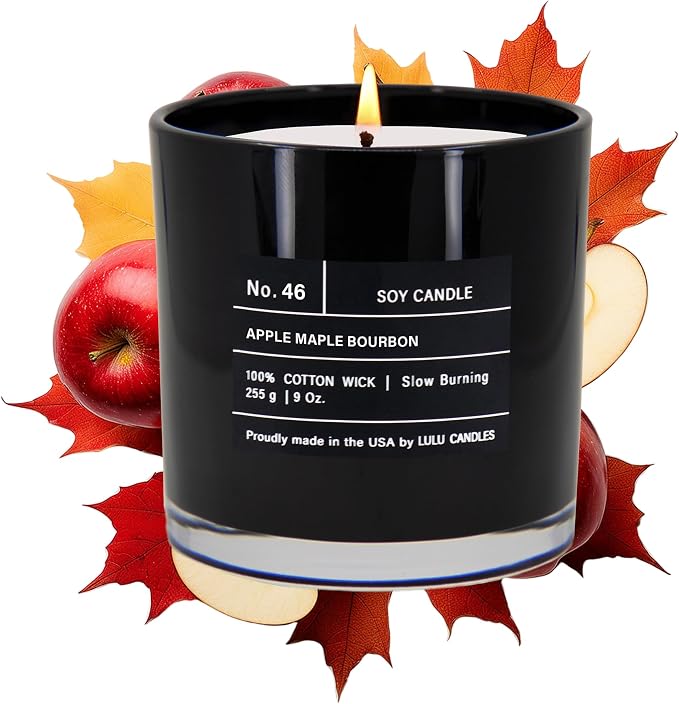Lulu Candles Apple Maple Bourbon Scented Soy Jar Candle, 9 Oz. | Smells like by LULUCANDLES