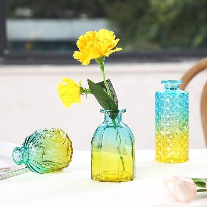 Glass Bud Vases in Bulk Set of 30 Pcs, Small Glass Vases - Image 8