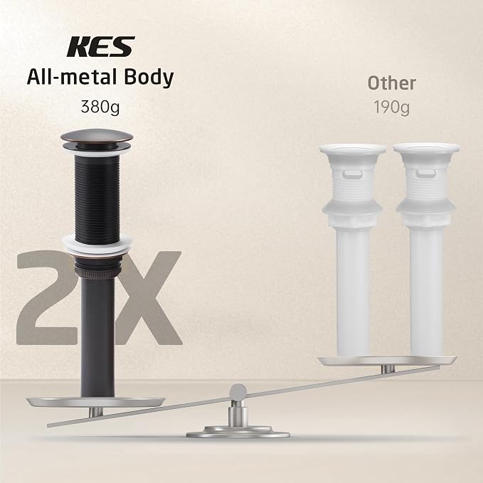 KES Oil Rubbed Bronze Bathroom Sink Drain - Image 3