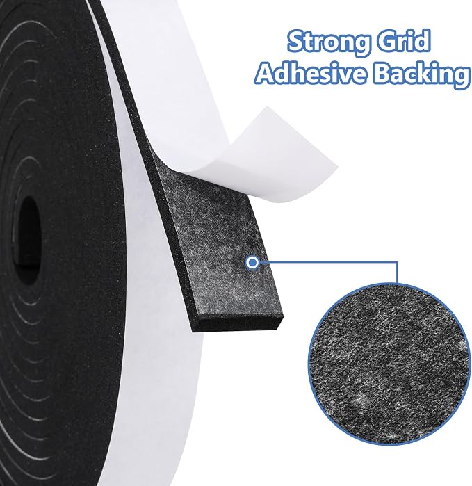 Weather Stripping Door Seal Strip- 1/4 Inch X 1/16 Inch X 32Feet, Strong - Image 3