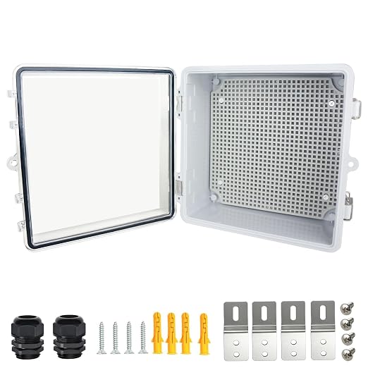 Electrical Junction Box, IP67 Waterproof Outdoor Box ABS Plastic Enclosure by Qukipet