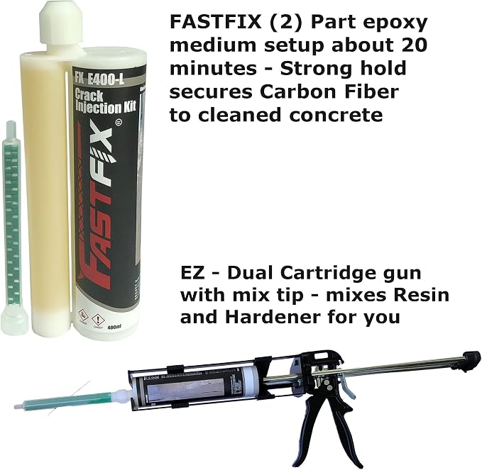 Concrete Crack Repair KIT-Carbon Fiber Concrete reinforcing Fiber - Image 5