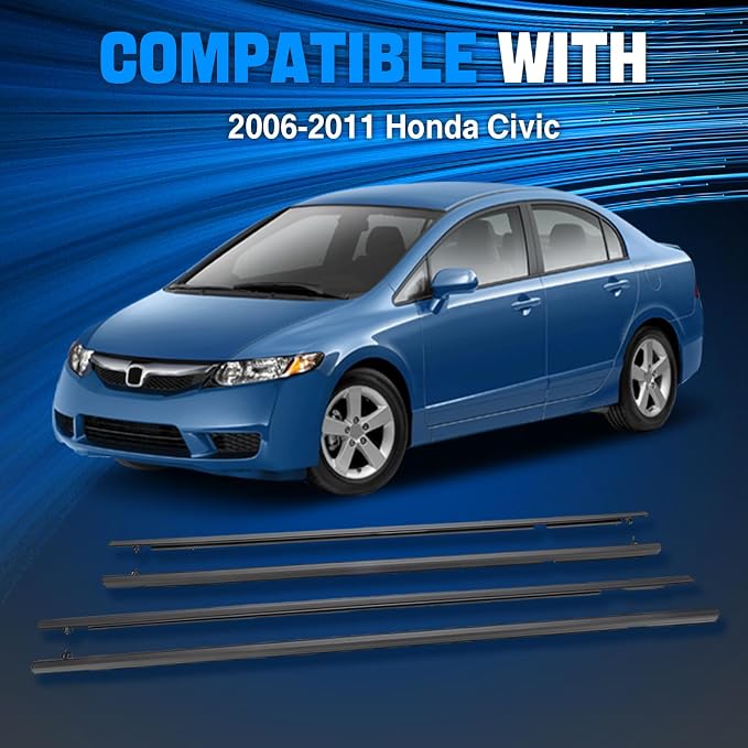 Door Window Trim Seal Weather Stripping Moulding Belt Sweep Felt Fit Honda - Image 7
