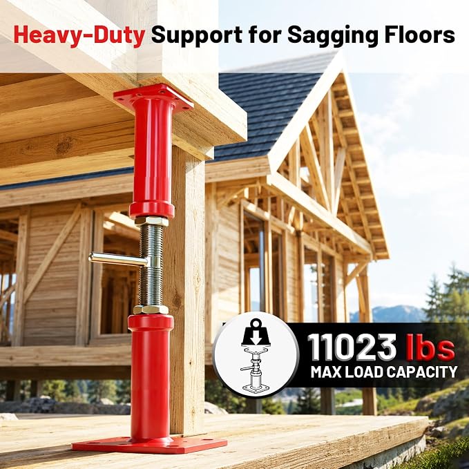 House Jacks for Leveling, 4 Pack House Floor Jack 12-22 Inch Adjustable Jack - Image 2