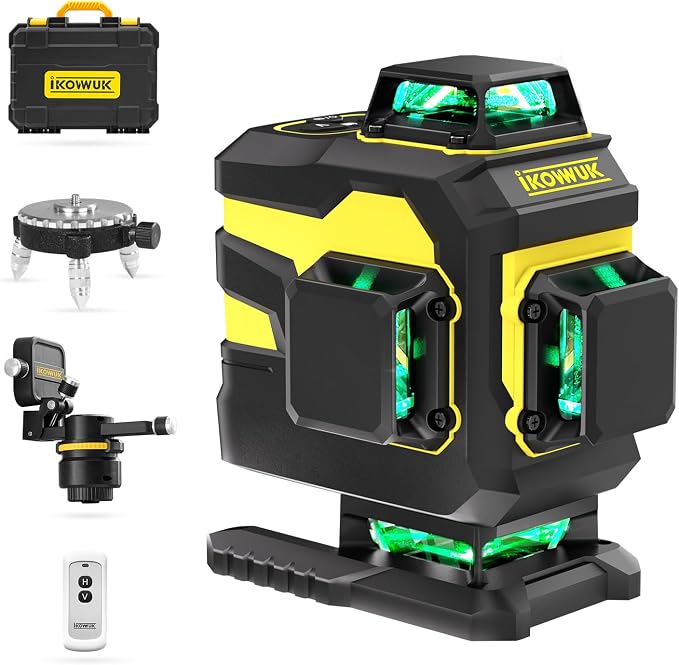 4x360° Laser Level Pro Kit, Self-leveling Tool by iKOVWUKMeasuringTools