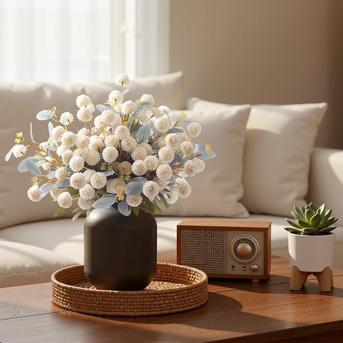 Alupssuc 16Pcs Faux Silk Mums Artificial Flowers - Image 3