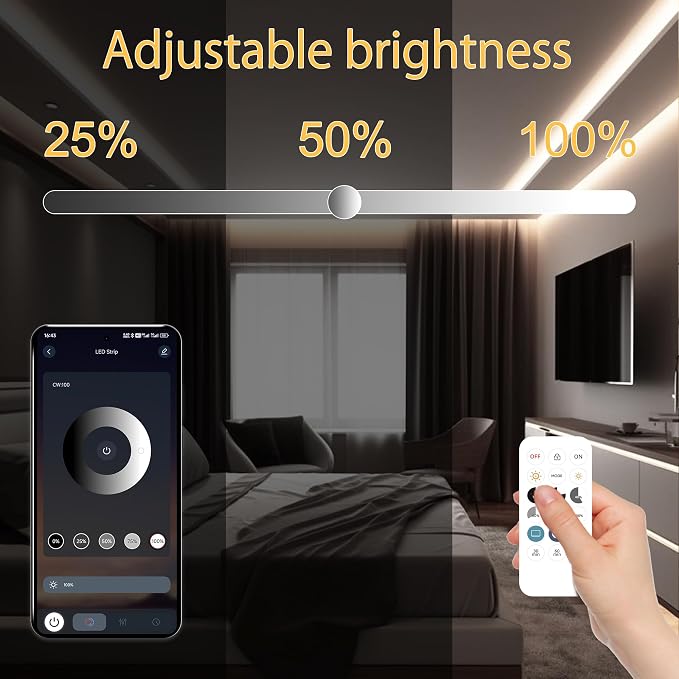 AXMOTUT 32.8ft COB LED Strip Light White, High Bright LED Strips - Image 4