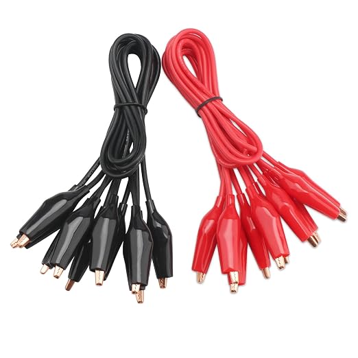 DROK 10pcs Jumper Wires with Alligator Clips Electrical 20 AWG Copper Wire | - Image 7