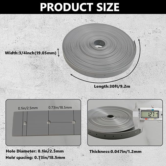 Plastic Hanger Strap 3/4 Inch x 30 FT, Heavy Duty Strong Support Flexible Pipe - Image 2