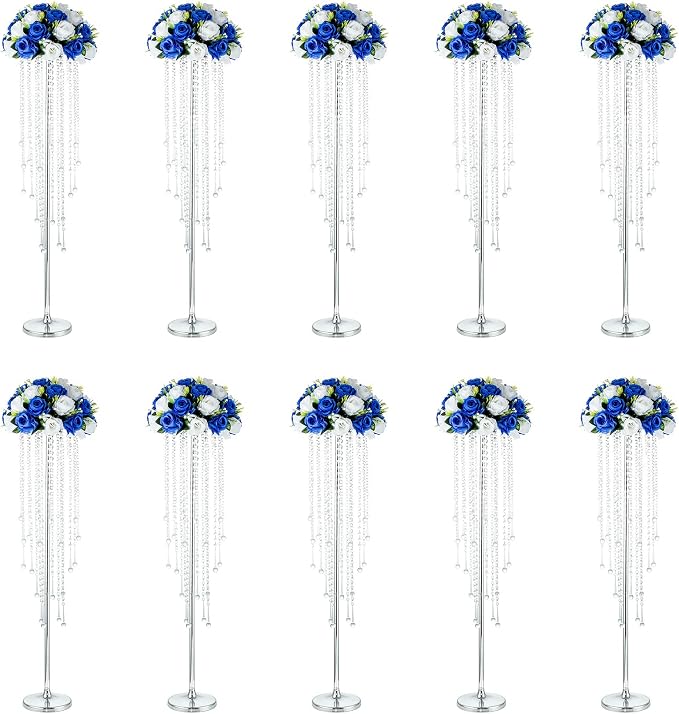 NUPTIO Silver Vases for Centerpieces Wedding by Nuptio