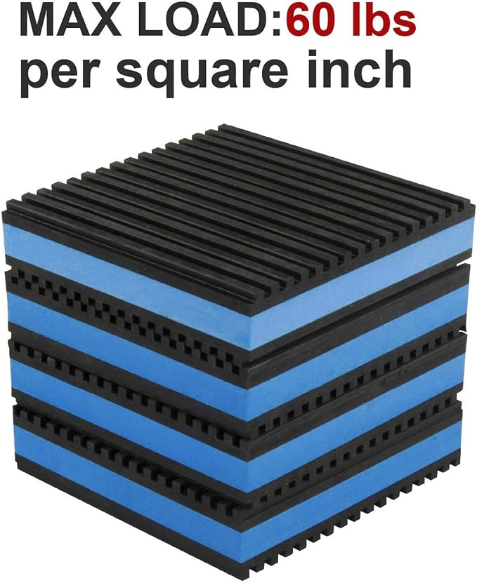 Rubber Anti-Vibration Isolator Pads, Heavy Duty Blue EVA Pad - Image 3