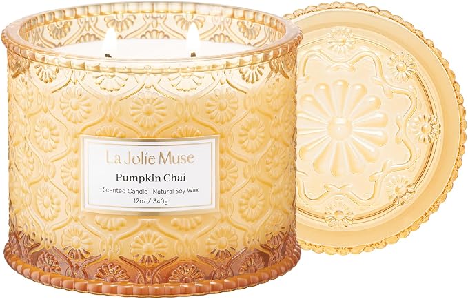 LA JOLIE MUSE Pumpkin Chai Scented Candles by LaJol%C3%ADeMuse