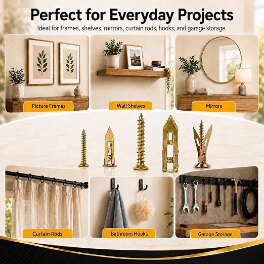 Jyphorixal 420Pcs Self Drilling Drywall Anchors - Image 5
