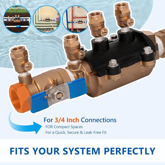 1-350 1" Double Check Backflow Preventer, Double Check Valve Assembly | - Image 7