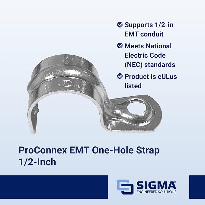 SIGMA ENGINEERED SOLUTIONS ProConnex 1901 EMT One-Hole Strap - Image 4