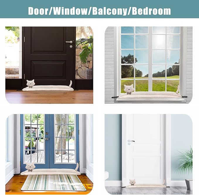 Under Door Draft Stopper Decorative Wind Stopper 38 inch - Image 6