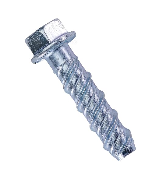LDC38134 3/8" x 1-3/4" Zinc Plated Large Diameter Concrete Screw by CONFAST