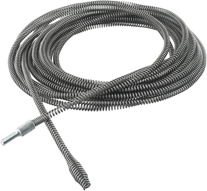 Electric Drill Powered Drain Cleaning Spring Tool, Fits Standard Drills by Unknown