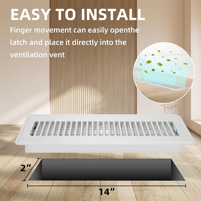 Floor Register 2x14-4 Pack Vent Covers - Image 3