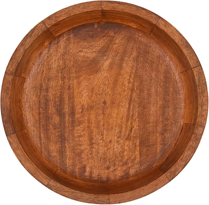 EDHAS Mango Wood Decorative Round Carved Bowl - Image 3