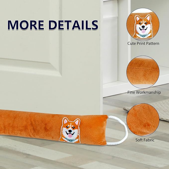 Decorative Weighted Under Door Draft Stopper 36 Inch, Heavy Duty Door Draft - Image 5