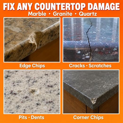 Granite Epoxy Repair Kit for Countertop, Color Match for Chips & Cracks | - Image 4