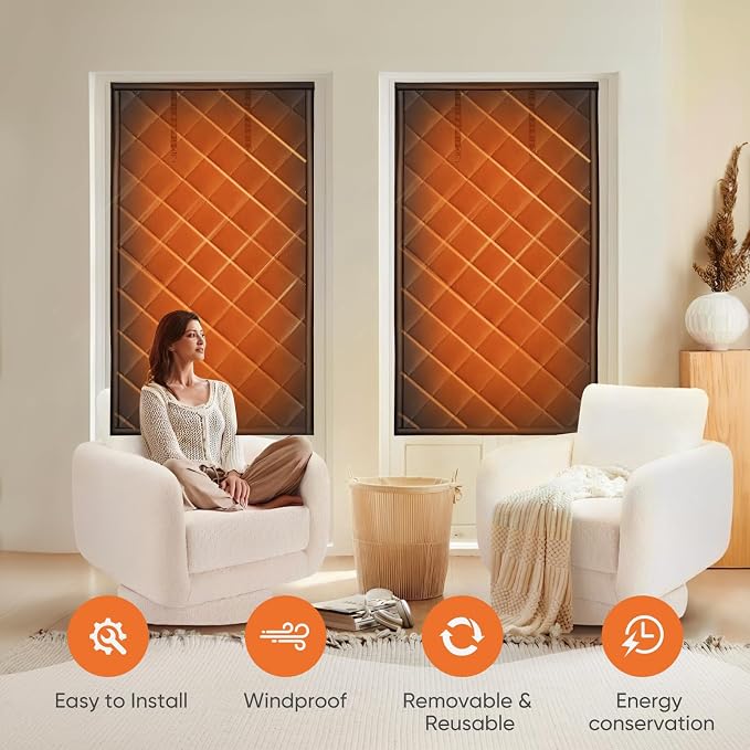 LSGCQ Window Insulation for Winter, Insulated Window Cover, Weatherproofing - Image 4