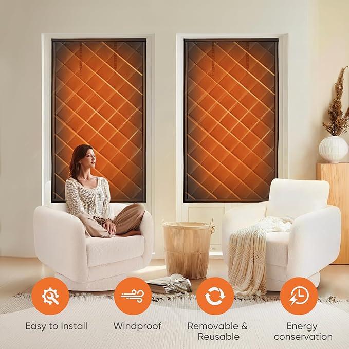 LSGCQ Window Insulation for Winter, Insulated Window Cover, Weatherproofing - Image 4