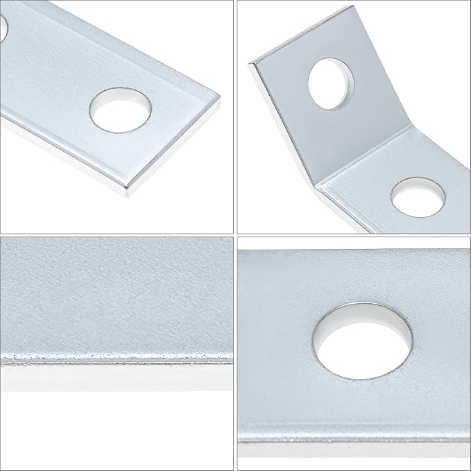 QWORK 12 Pack 135° Inside Angle Brackets – 3-Hole Connectors - Image 8