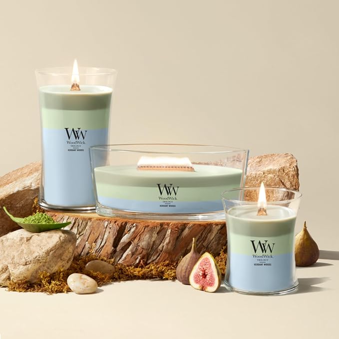 Woodwick Verdant Woods Large Hourglass Trilogy Candle - Image 8