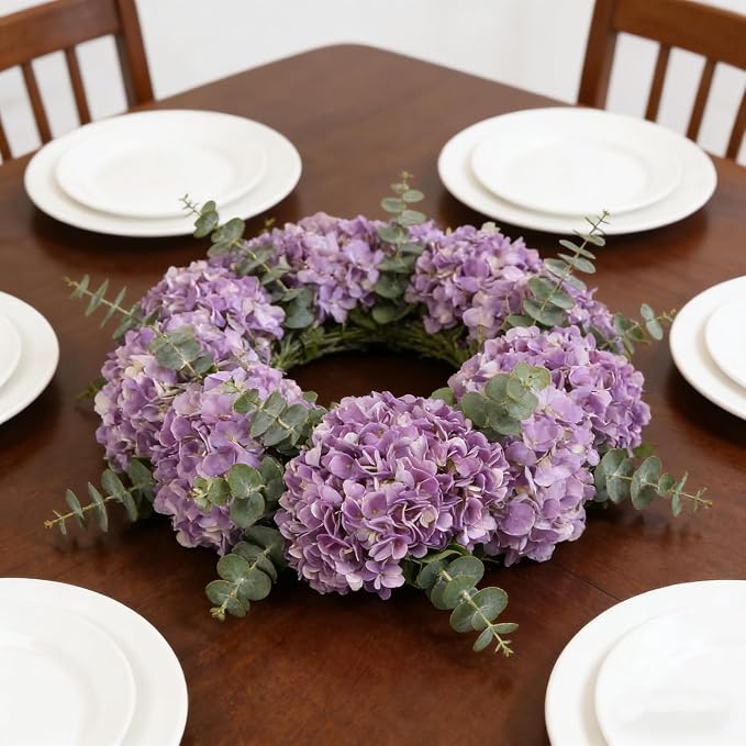 Kimura's Cabin 6Pcs Artificial Hydrangeas Flower Silk Fake Flowers, Wedding - Image 5