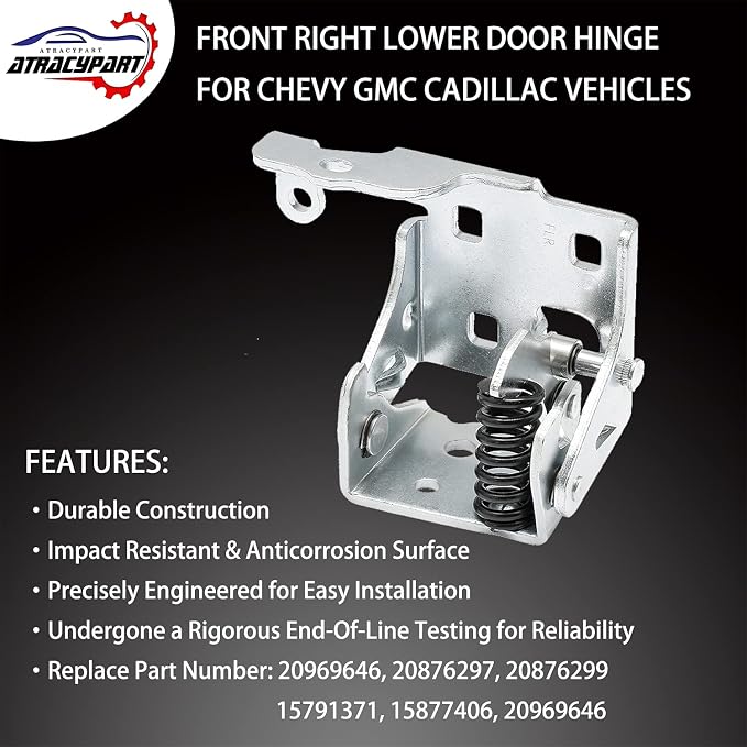 Lower Door Hinge Front Right Passenger Side | Replacement - Image 2