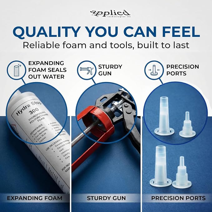 Pipe Penetration Leak Repair Foam Kit, Gaps Up to 1in | Expanding Compound - Image 4