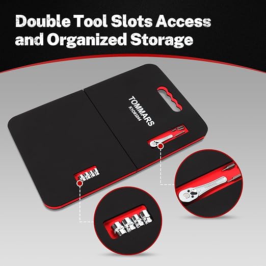 TOMMARS 0.9 Inch Thick Foldable Mechanic Kneeling Pad, 23.6 x 15.7 Inches - Image 3