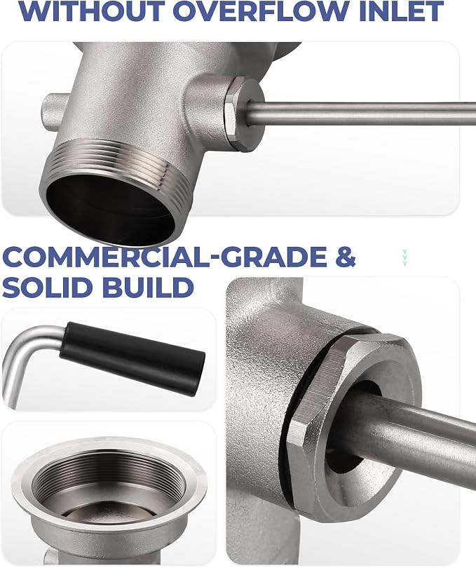 3-1/2 Inch Commercial Sink Drain - Image 6