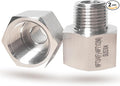 3/4 Inch Female to 1/2 Inch Male Reducer Adapter, 304 Stainless Steel NPT by feyadaperonline