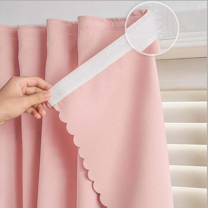 Self Adhesive Curtains, No Drilling Rodless Design by gonnrly