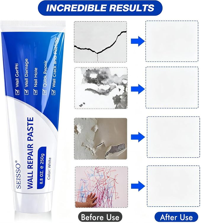 SEISSO Drywall Repair Kit, Wall Mending Agent, Patch Repair Kit - Image 3