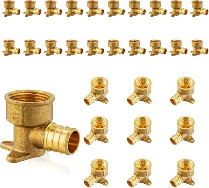 PEX Fittings, Pex 3/4"x3/4" Female Threaded NPT Drop Ear Elbow Adapter by Seelink