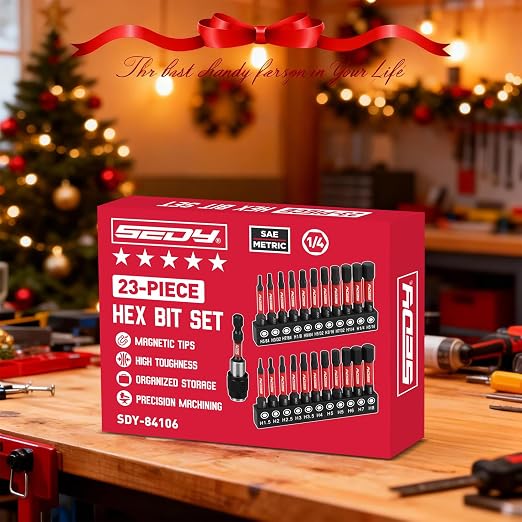 23-Piece Magnetic Hex Head Allen Wrench Drill Bit Set - Image 8