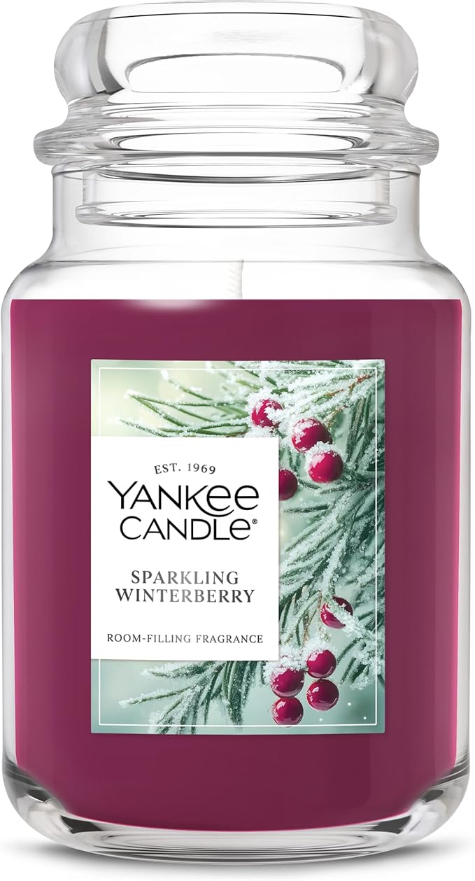 Yankee Candle Sparkling Winterberry Scented Candle, 22oz Large Jar by Unknown
