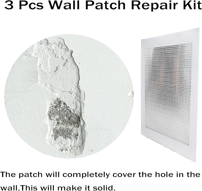 3 Pcs Wall Patch Repair Kit, Large Hole Sheet Rock Patch - Image 6