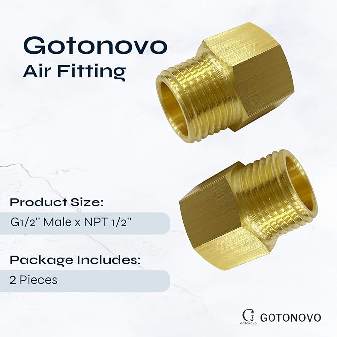 gotonovo NPT 1/2 Female Thread to 1/2 Inch Male Thread Pipe Fitting Converter - Image 4