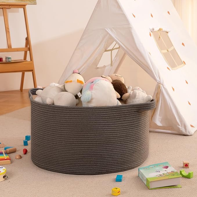 OIAHOMY 105L Extra Large Blanket Basket - Image 6