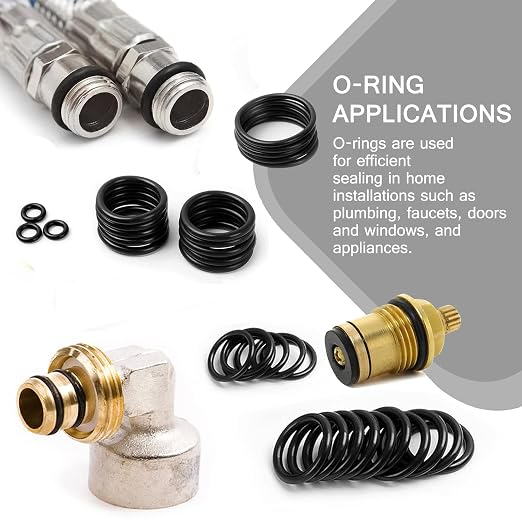 O Ring Assortment Kit 1100PCS, Nitrile Rubber, 18 Sizes, Versatile Sealing - Image 4