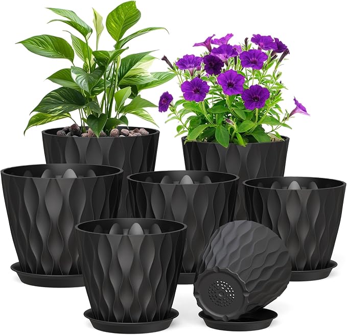Meowell 7/6.5/6/5.5/5/4.5/4 inch Plant Pots by Meowell
