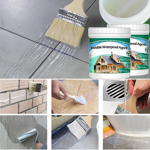 2Kg/70.5Fl.oz Invisible Waterproof Agent Indoor&Outdoor Waterproof Coating Set - Image 5
