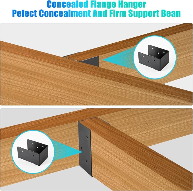 4 Pcs of 4"x6" Concealed Joist Hangers - Image 6
