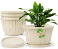 Quarut 4 Pack 14 Inch Large Plastic-Flower-Pots-for-Indoor-Outdoor-Plants | by Quarut